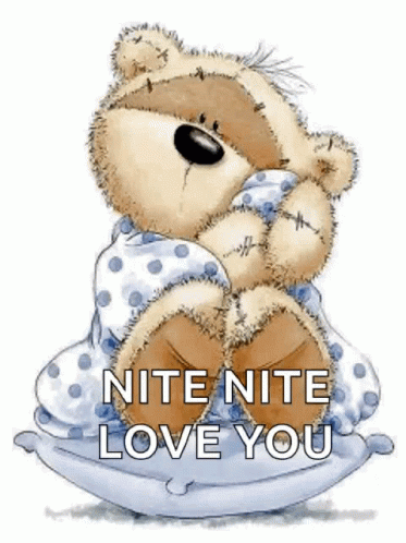 Teddy Bear Nighty Night GIF