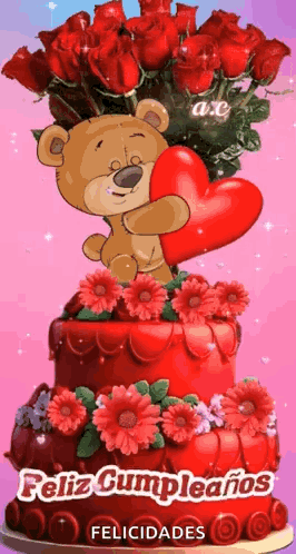 Teddy Bear on Card Saying Big Warm Hug To Make Up For The Late Wish