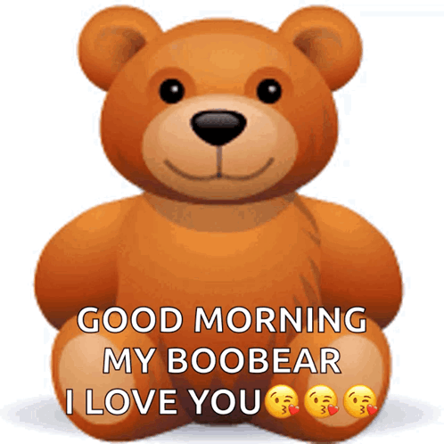 Teddy Bear Peeking Out With Good Morning