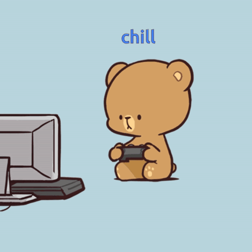 Teddy Bear Playing Video Game