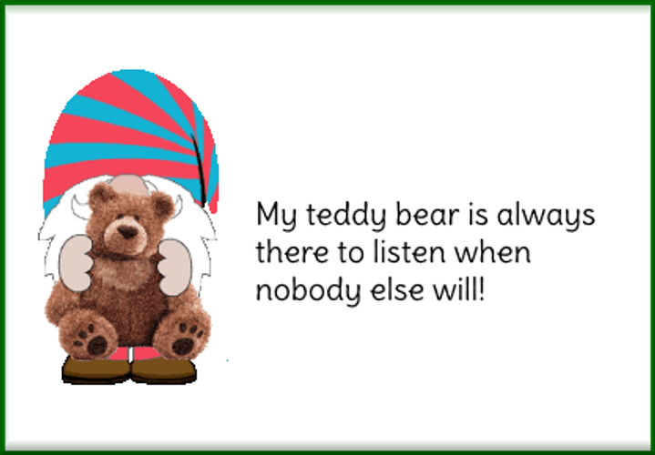 Teddy Bear Quotes Sticker GIF