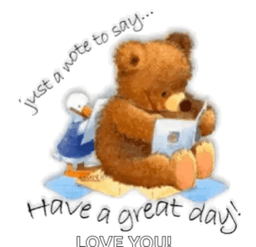 Teddy Bear Reading a Book