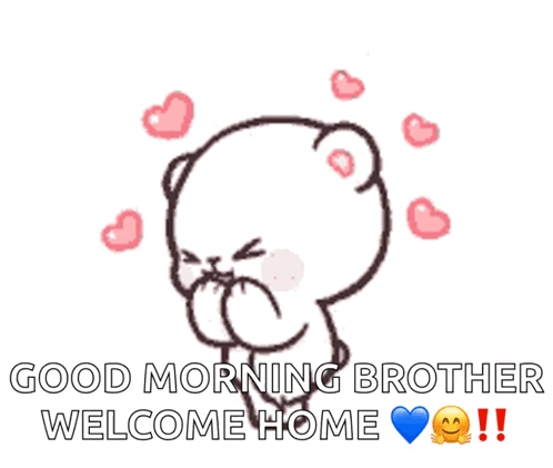 Teddy Bear Saying Good Morning GIF