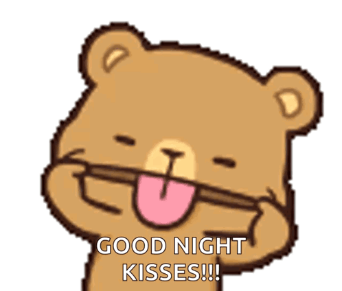Teddy Bear Saying Good Night Kisses