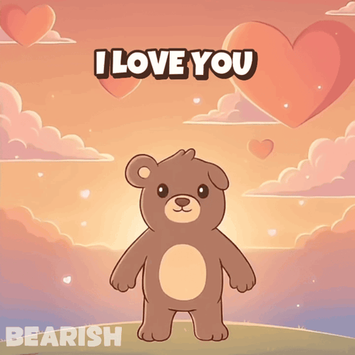 Teddy Bear Saying I Love You