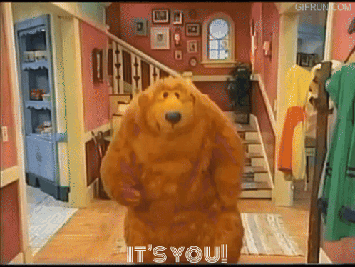 Teddy Bear Saying It's You