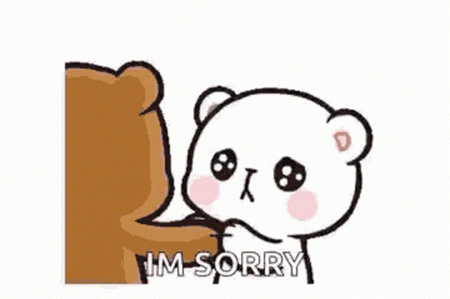 Teddy Bear Saying Sorry
