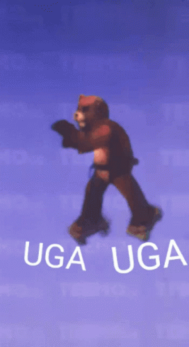 Teddy Bear Saying Uga Uga