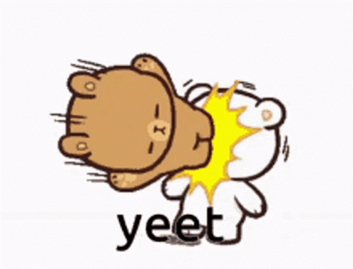Teddy Bear Saying Yeet