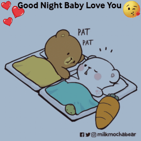 Teddy Bear Saying You Can't Sleep To Another GIF