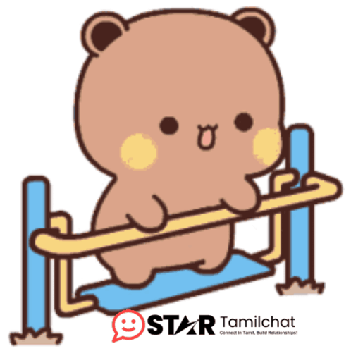 Teddy Bear Sitting on Bench Star Tamilchat