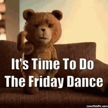 Teddy Bear Sitting On Couch Dancing GIF