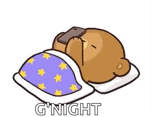 Teddy Bear Sleeping With Cell Phone GIF