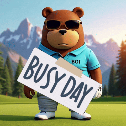 Teddy Bear Sunglasses Boi Shirt Busy Day Sign
