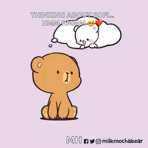 Teddy Bear Thinking About Sofi GIF
