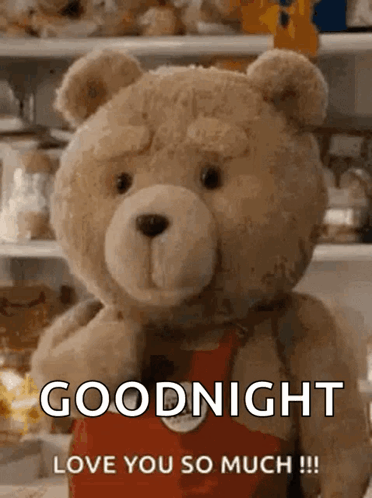 Teddy Bear Thumbs Up Goodnight Love You GIF