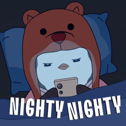 Teddy Bear with Bird Saying Nighty Night