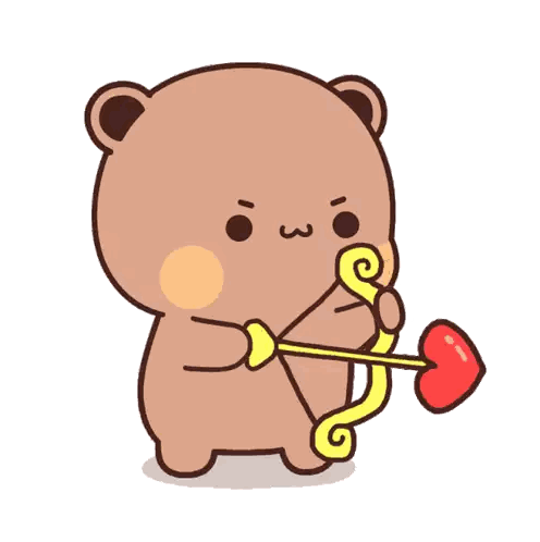 Teddy Bear With Bow and Heart