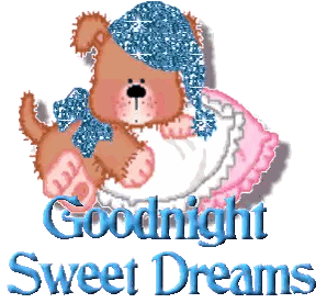 Teddy Bear With Goodnight Sweet Dreams