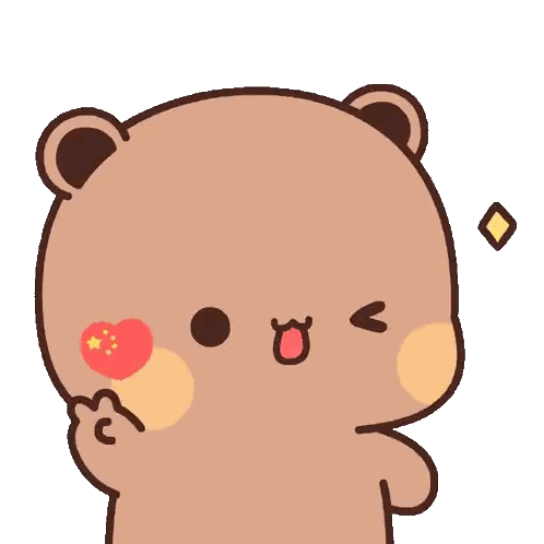 Teddy Bear With Heart Cheek