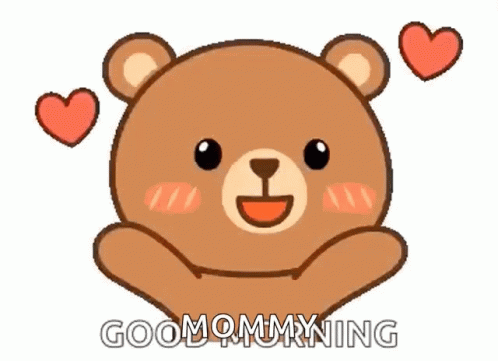 Teddy Bear With Hearts And Good Morning GIF