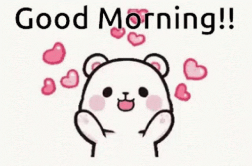 Teddy Bear With Hearts Eyes Good Morning