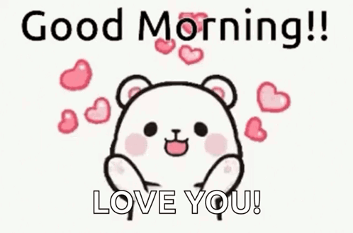 Teddy Bear With Hearts Good Morning Love