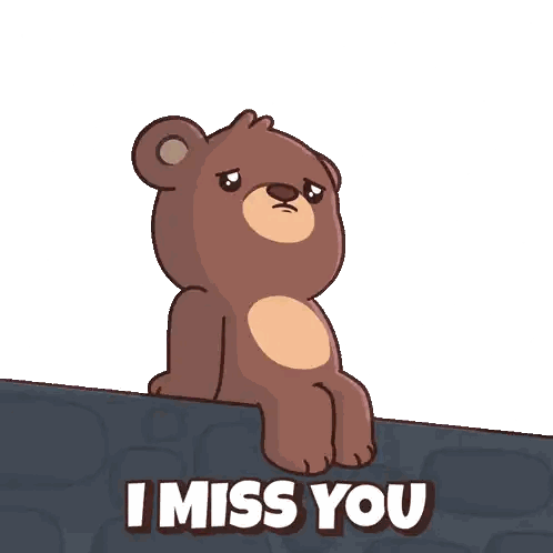Teddy Bear With I Miss You Text