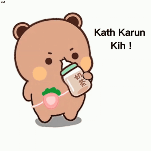 Teddy Bear With Kath Karun Kih GIF