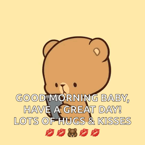 Teddy Bear with Pink Hair Holding Cell Phone