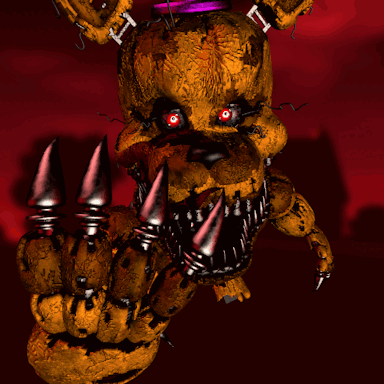 Teddy Bear With Purple Top Hat And Spikes GIF