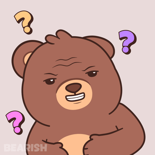 Teddy Bear With Question Mark