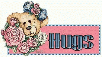 Teddy Bear with Roses and Hugs