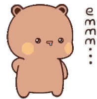 Teddy Bear with T Face Standing
