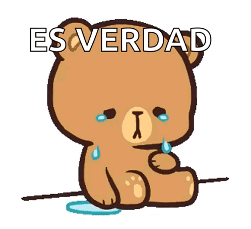 Teddy Bear With Tears Saying Es Verdad