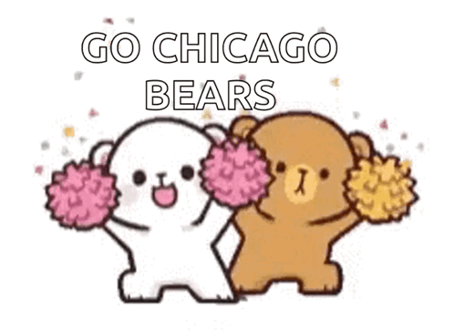 Teddy Bears Cheering For Chicago Bears GIF