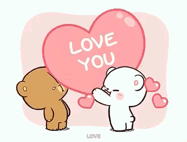 Teddy Bears Holding I Love You Heart