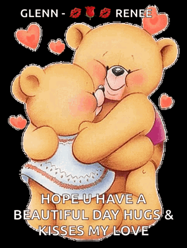 Teddy Bears Hugging Hope You Have A Beautiful Day GIF