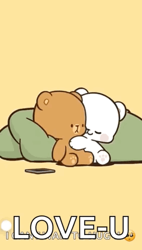 Teddy Bears Hugging I Love U GIF