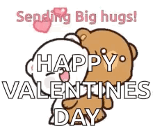 Teddy Bears Hugging Sending Big Hugs GIF