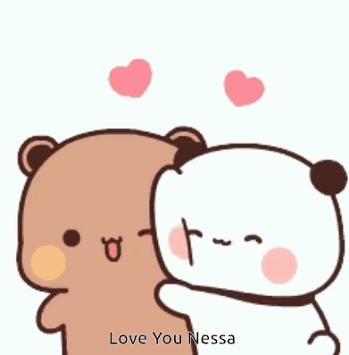 Teddy Bears Hugging with Flying Hearts