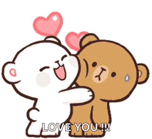 Teddy Bears Kissing Dobranoc Dagusko GIF