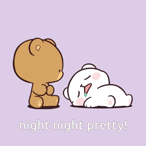 Teddy Bears Kissing Night Night Pretty