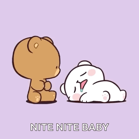 Teddy Bears Kissing Nite Nite Baby GIF