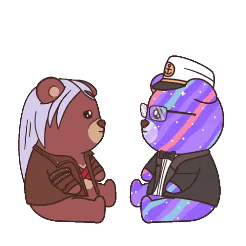 Teddy Bears Kissing One Wearing Anchor Hat