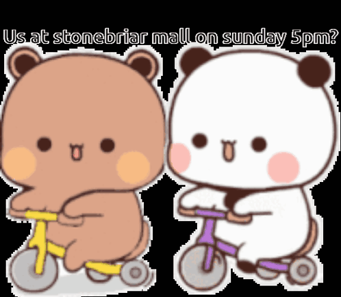 Teddy Bears Riding Bicycles