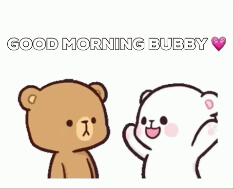 Teddy Bears With Good Morning Bubby