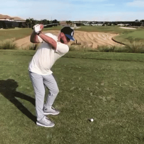 Tee Flying In Golf Course GIF