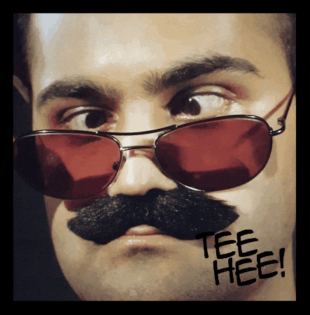 Tee Hee Cross Eyed Indian Guy GIF