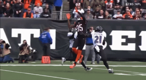 Tee Higgins Ball Catch GIF
